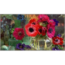 R-896 Картина (Натюрморт) Алмазная мозаика 67x38см, 39 цветов